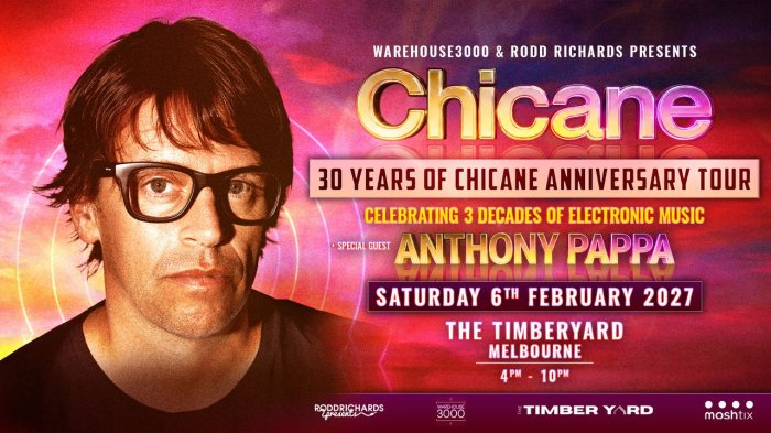 Chicane: 30 Years | Australia National Tour