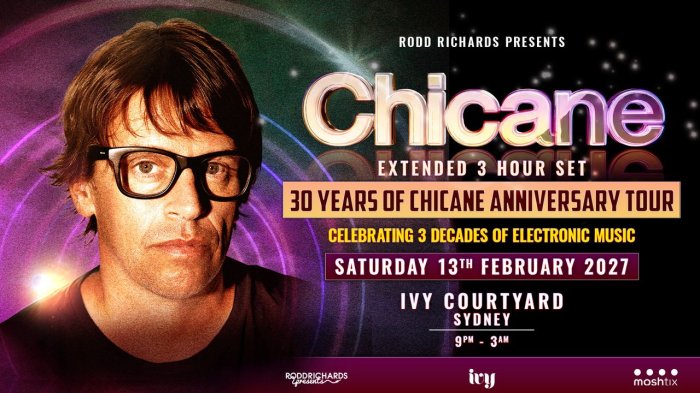 Chicane: 30 Years | Australia National Tour | Sydney