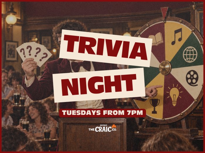 Tuesday Trivia at Toorak Hotel
